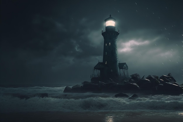 Storm at the Lighthouse