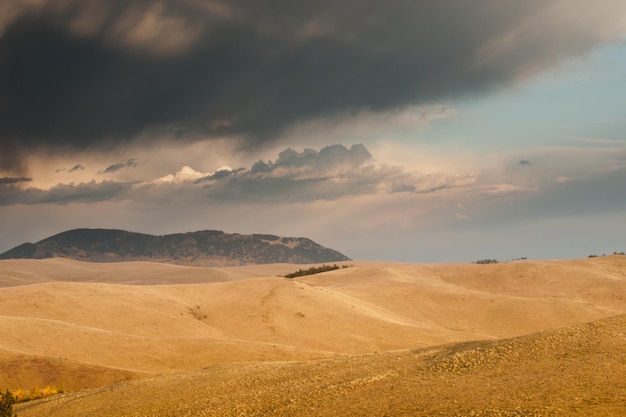 Storm in the prairies of Colorado.