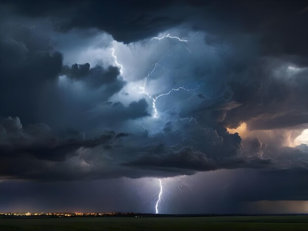 A stormy sky filled with dark and ominous clouds