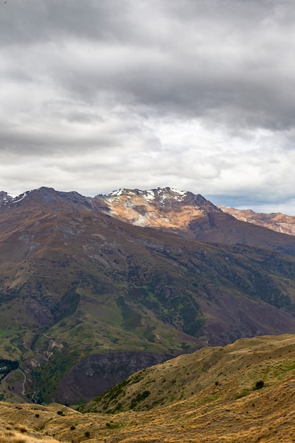 Stormy sky over a high mountain South Island New Zealand