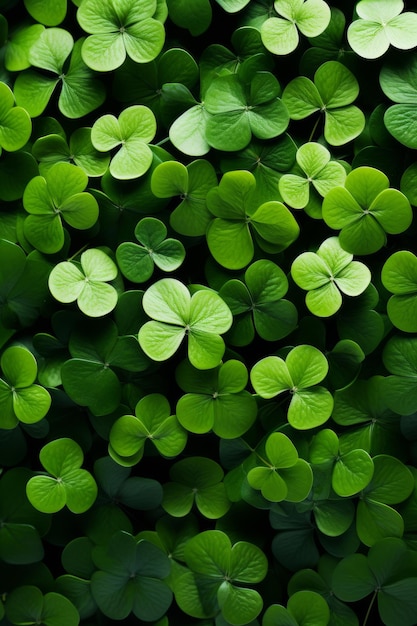 Stpatrick s day clover pattern backdrop for festive irish themed celebrations and decorations