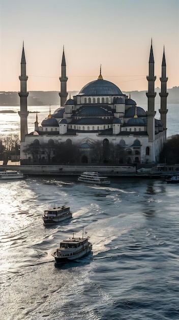 Strait of bosphorus and suleymaniye mosque