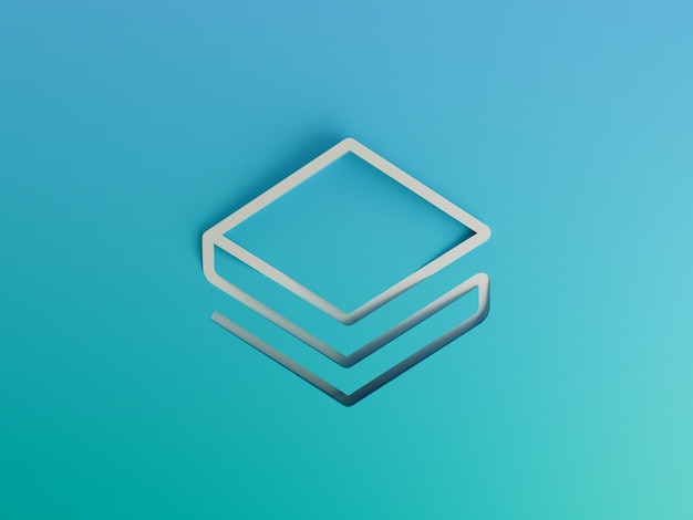 Stratis Crypto Simple Minimal Modern Corporate Gradient 3D Illustration Background