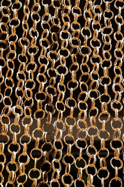 Straw chains as textured background