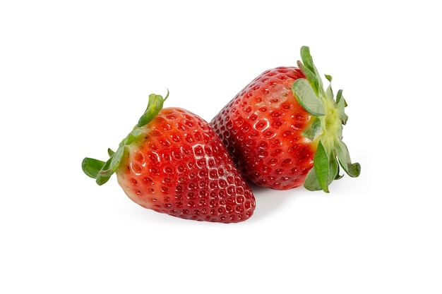 Strawberries isolated on white background