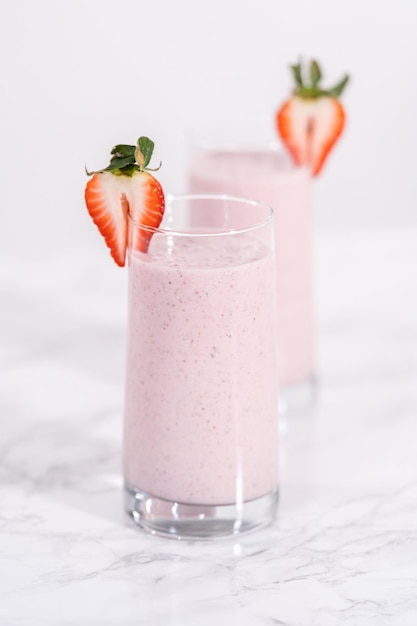 Strawberry banana smoothie