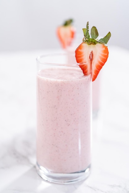 Strawberry banana smoothie