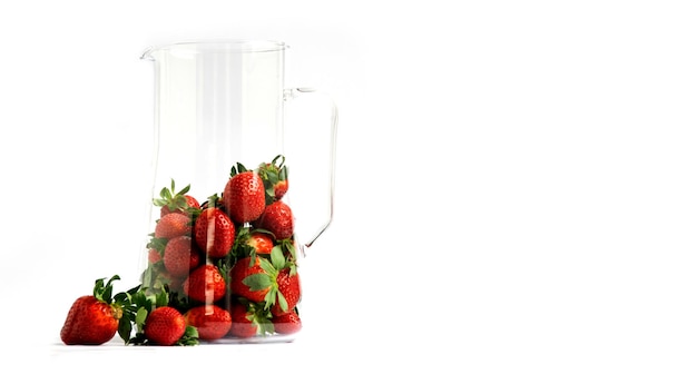 Strawberry Berry in a glass dish with sun glare