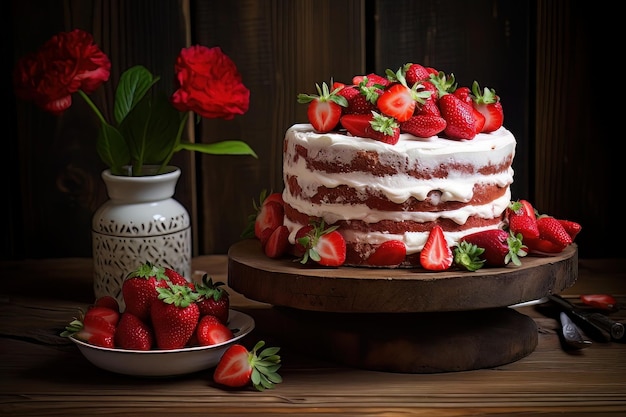 strawberry cake