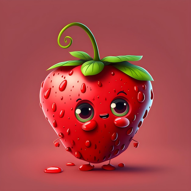 strawberry cartoon character