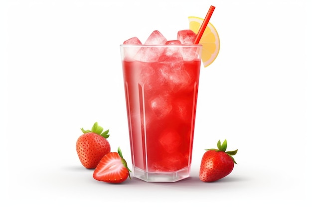 Strawberry cocktail fruit drink