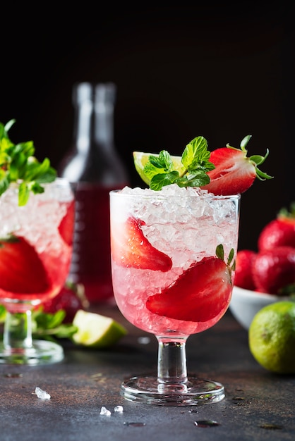 Strawberry cocktail