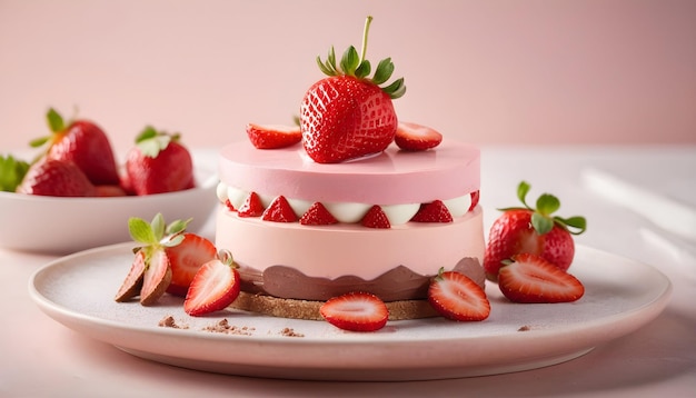 Strawberry dessert gourmet sweet food chocolate indulgence