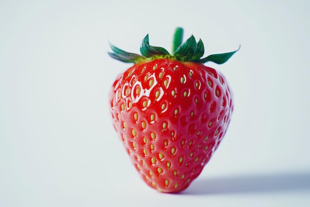 strawberry detailet product shot white background