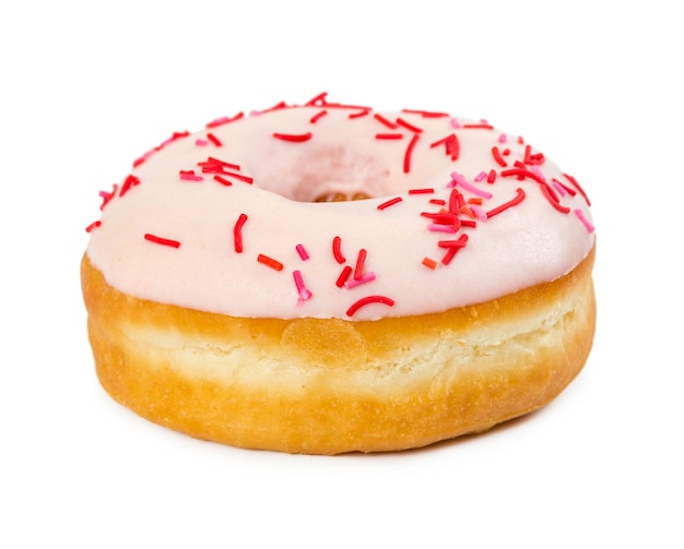 Strawberry donut with decor