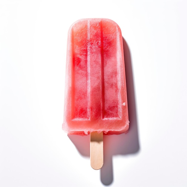 A strawberry flavored popsicle