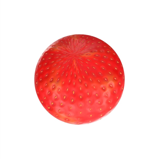 Strawberry fruit 3d modelling