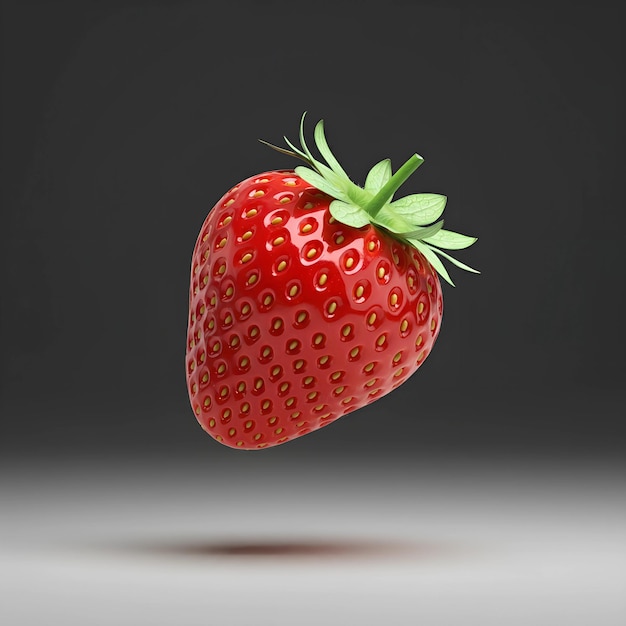 Strawberry fruit isolated on transparent background