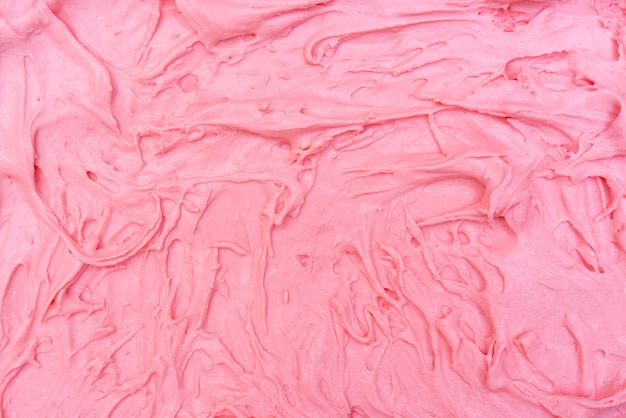 Strawberry ice cream texture.