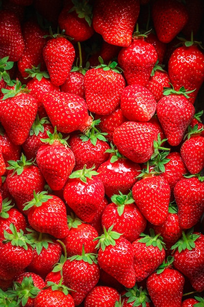 Strawberry ripe juicy red berrie