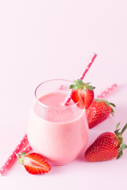 Strawberry smoothie.