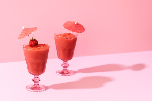 Strawberry smoothies