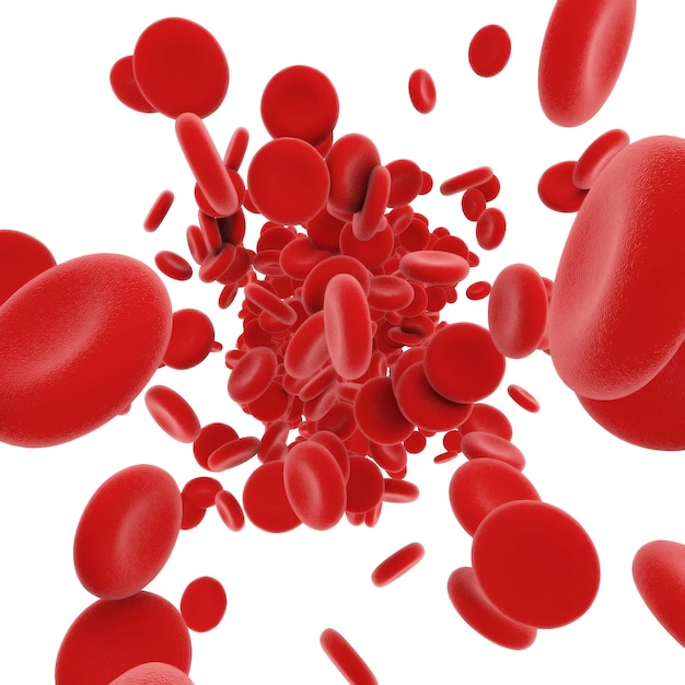 Stream of blood cells