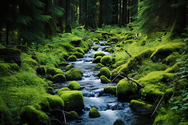 stream in the forest