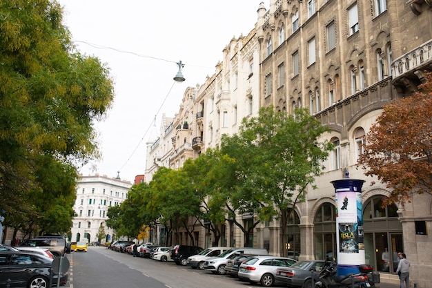 Street in Budapest, Hungary.