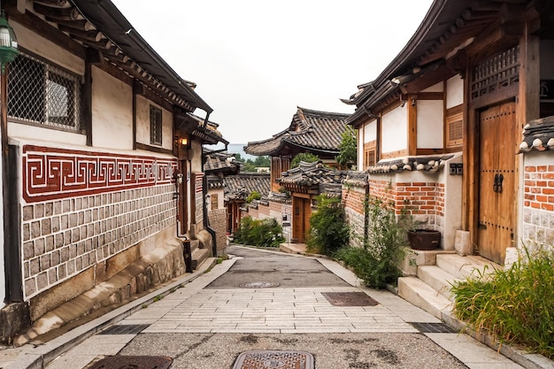 Street of Bukchon Hanok village in Seoul