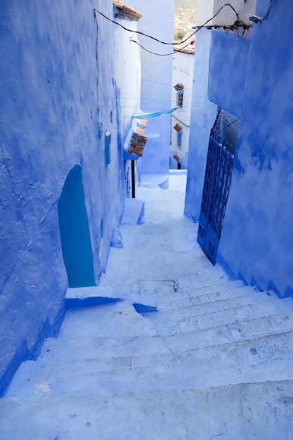 Street in Chefchaouen Morocco