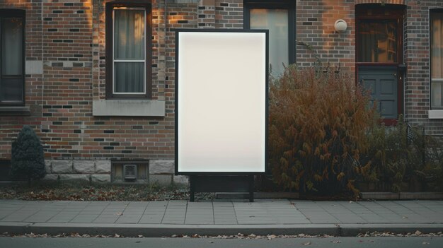 Street digital advertisement mockup