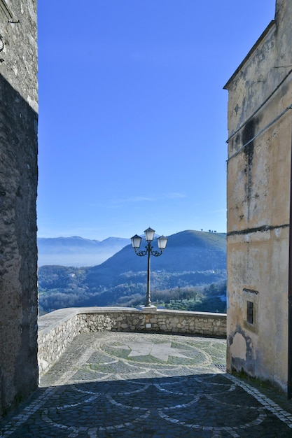 A street in Falvaterra a medieval village in Lazio Italy