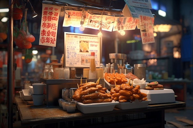 Street food in international markets