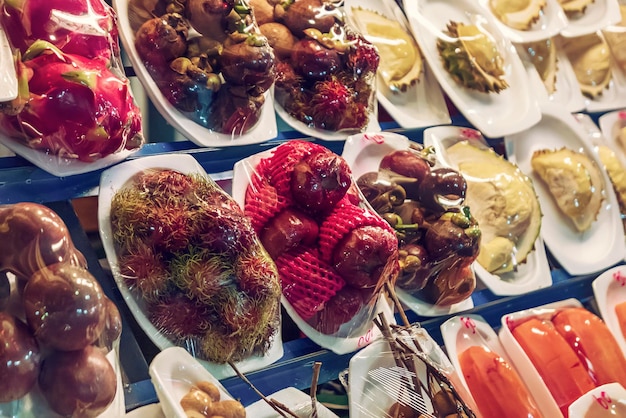 Street fruit market