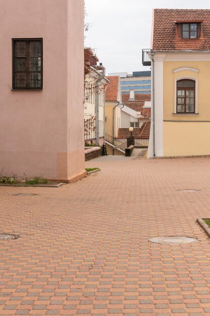 street in the historic district of the city of Minsk