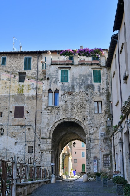 A street in the Lazio town of Terracina Italy