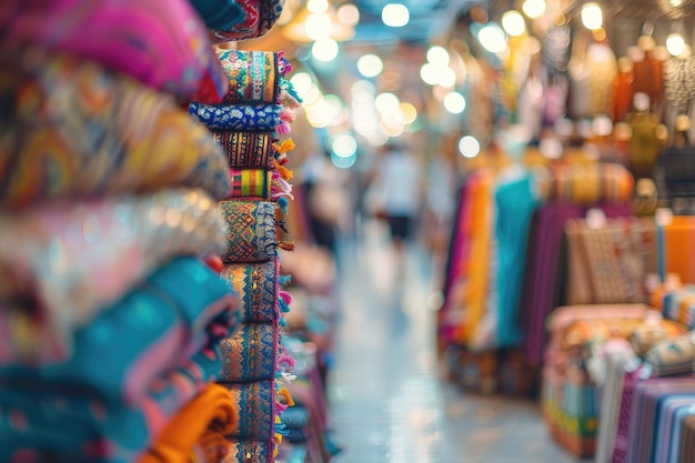 Photo street marketplace arabic bazaar blurred unfocused background