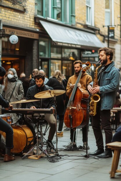 Photo street music trio