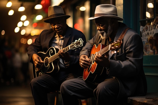 Street Musicians Jamming in New Orleans