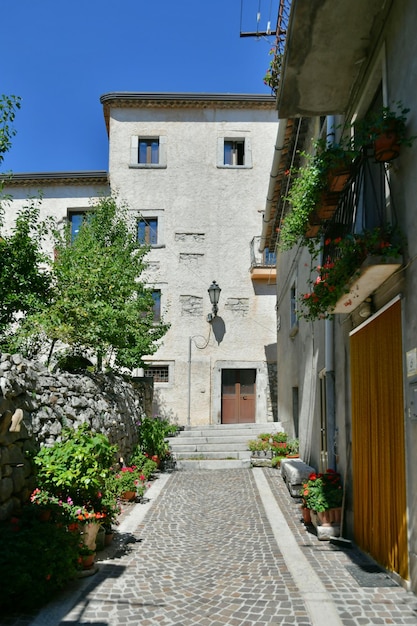 A street of Pietraoja a small town in Campania Italy