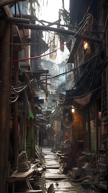 A street scene in the city of shanghai