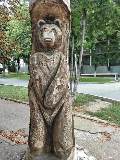 Street sculpture and landmark in the resort town of Essentuki, Russia.