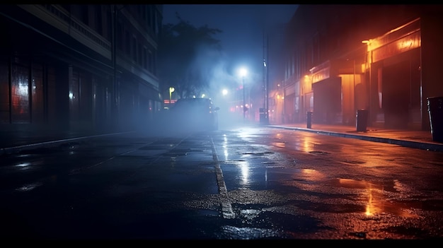 a street with a car and a sign that says  smoke