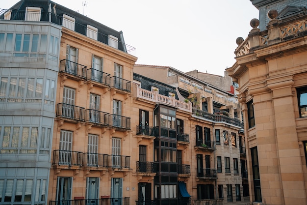 Streets of the tourist center of San Sebastian