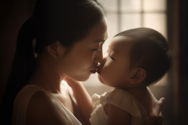 The strength and beauty of chinese motherhood in a single image Generative AI AIG18