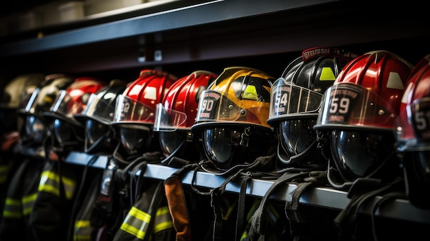 Photo strength fire fighter helmet