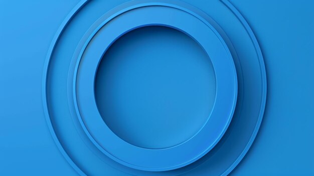 Striking abstract design in vibrant blue hues featuring layered circular shapes for a bold modern aesthetic