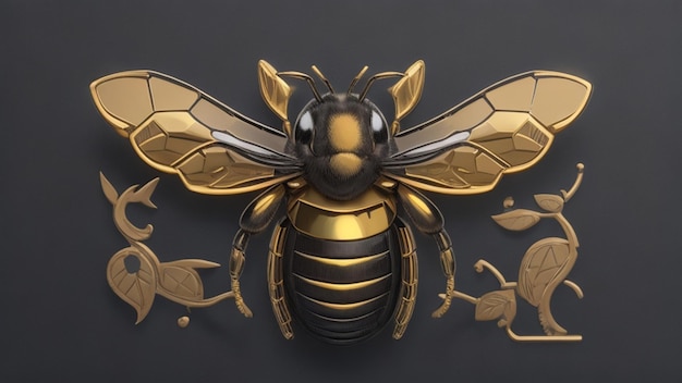 A Striking Emblem for Black Bee BitcoinStyle Cryptocurrency