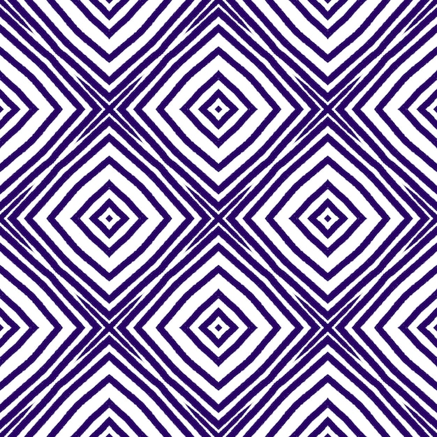 Striped hand drawn pattern. Purple symmetrical kaleidoscope background. Textile ready comely print, swimwear fabric, wallpaper, wrapping. Repeating striped hand drawn tile.